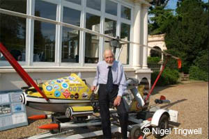 Little Nellie and her father - Wing Commander Ken Wallace