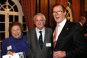 Sheila and Alan Hume with Sir Roger Moore