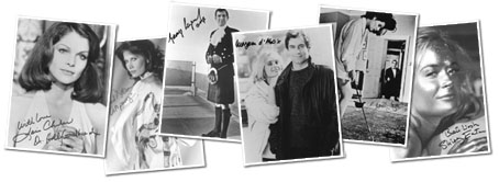 Lois Chiles, Maud Adams, George Lazenby, Maryam d'Abo, Eunice Gayson and Shirley Eaton