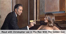 Maud and Christopher Lee in The Man With The Golden Gun (1974)